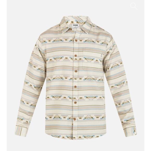 Hurley PORTLAND ORGANIC FLANNEL LONG SLEEVE Large - Picture 1 of 7
